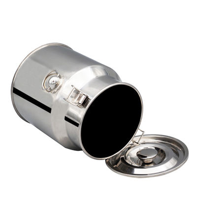 balde de leite de aço inoxidável de mistura do empacotamento de alimento dos SS 304 do tanque do armazenamento 15L
