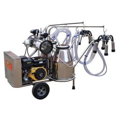 Máquina de ordenha portátil das explorações agrícolas de leiteria 110V com bomba de vácuo