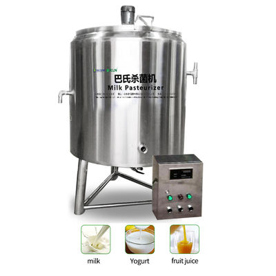 Máquina pequena da pasteurização do leite 30l do equipamento fresco da barra de leite do fruto do iogurte