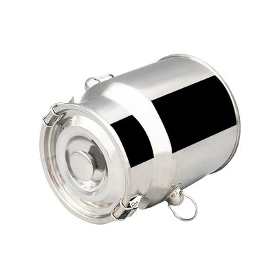 balde de leite de aço inoxidável de mistura do empacotamento de alimento dos SS 304 do tanque do armazenamento 15L