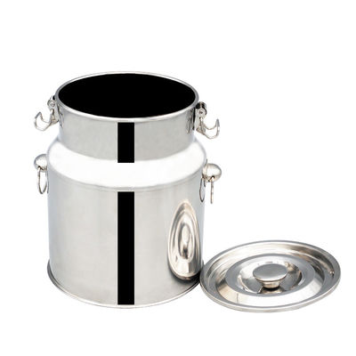 balde de leite de aço inoxidável de mistura do empacotamento de alimento dos SS 304 do tanque do armazenamento 15L