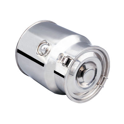 balde de leite de aço inoxidável de mistura do empacotamento de alimento dos SS 304 do tanque do armazenamento 15L