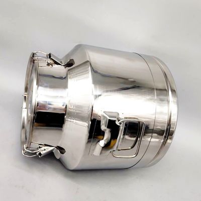 o leite 15L de aço inoxidável pode espelhar o recipiente lustrado do leite do metal