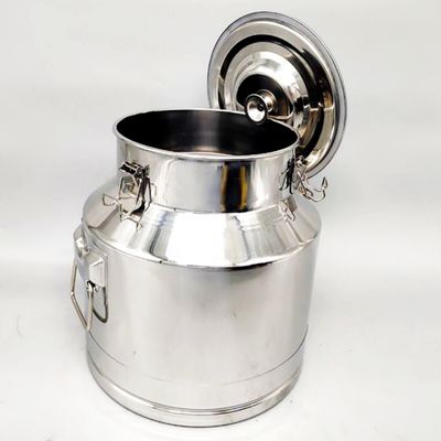 o leite 15L de aço inoxidável pode espelhar o recipiente lustrado do leite do metal