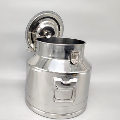 o leite 15L de aço inoxidável pode espelhar o recipiente lustrado do leite do metal