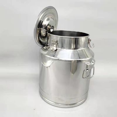 Leite condensado metal Pail With Lid dos recipientes de armazenamento 15L dos SS