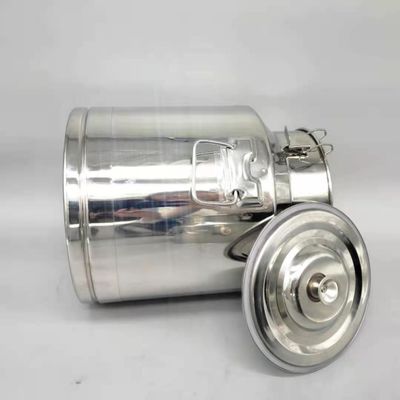 Leite condensado metal Pail With Lid dos recipientes de armazenamento 15L dos SS