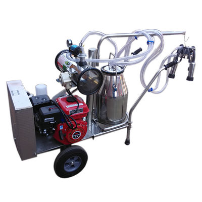 única máquina de ordenha do trole da cubeta 50KPa com motor de gasolina