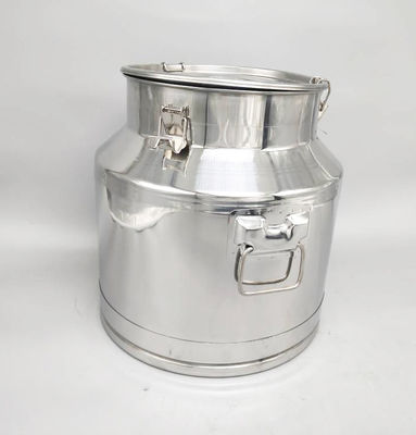 O desenho da produção de leite de SS304 30L usou latas de aço inoxidável do leite com tampa selada