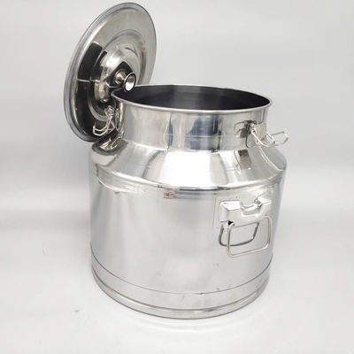 O desenho da produção de leite de SS304 30L usou latas de aço inoxidável do leite com tampa selada