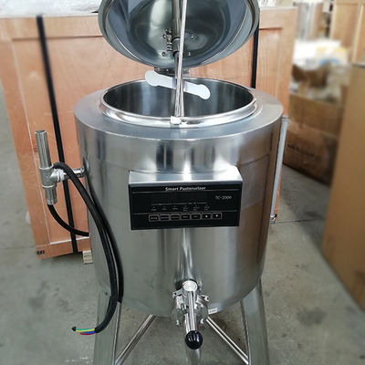 Espessura pequena elétrica do pasteurizador 1.5mm do leite do aquecimento 300L