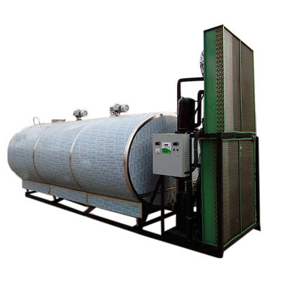 O produto comestível 10000L de aço inoxidável ordenha o tanque de armazenamento frio refrigerando do leite do tanque