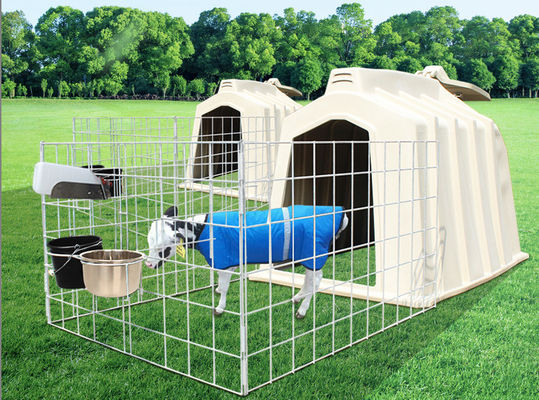 A vitela plástica do ISO dos rebanhos animais protege a gaiola poli da vitela da abóbada