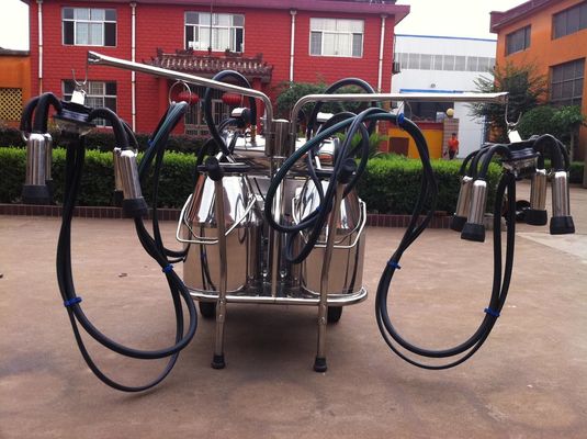 Máquina de ordenha móvel portátil dos SS do produto comestível com motor de gasolina