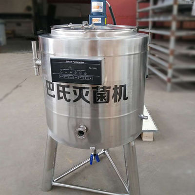 Máquina de aço inoxidável 5-500L da pasteurização do leite do pasteurizador do grupo pequeno