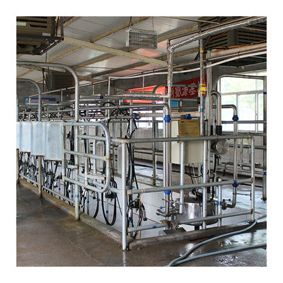 Sala de estar de ordenha de desenhos em espinha da exploração agrícola de leiteria 4KW com vidro do produto comestível