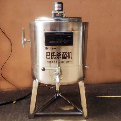 Espessura pequena elétrica do pasteurizador 1.5mm do leite do aquecimento 300L