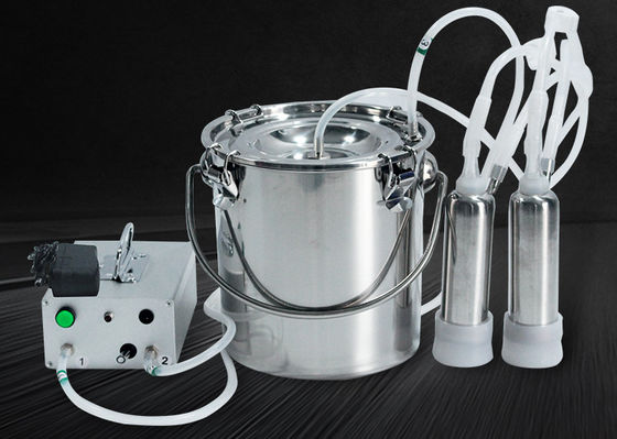 máquina de ordenha de aço inoxidável elétrica da cabra 5L portátil