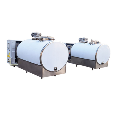 Refrigeração armazenando o tanque 304ss refrigerar de leite 2000 litros horizontal