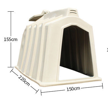 Gaiola pequena da vitela do grupo da largura 333cm da prova da oxidação para rebanhos animais